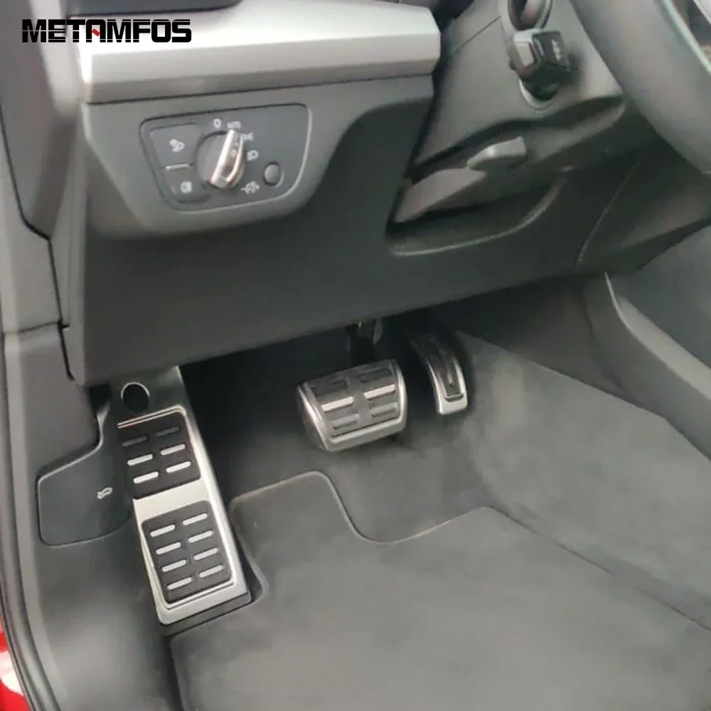 

For Audi Q5 2018 2019 2020 2021 2022 Car Pedals Accelerator Fuel Gas Brake Pedal Foot Rest Pedal Clutch Non Slip Pad Accessories