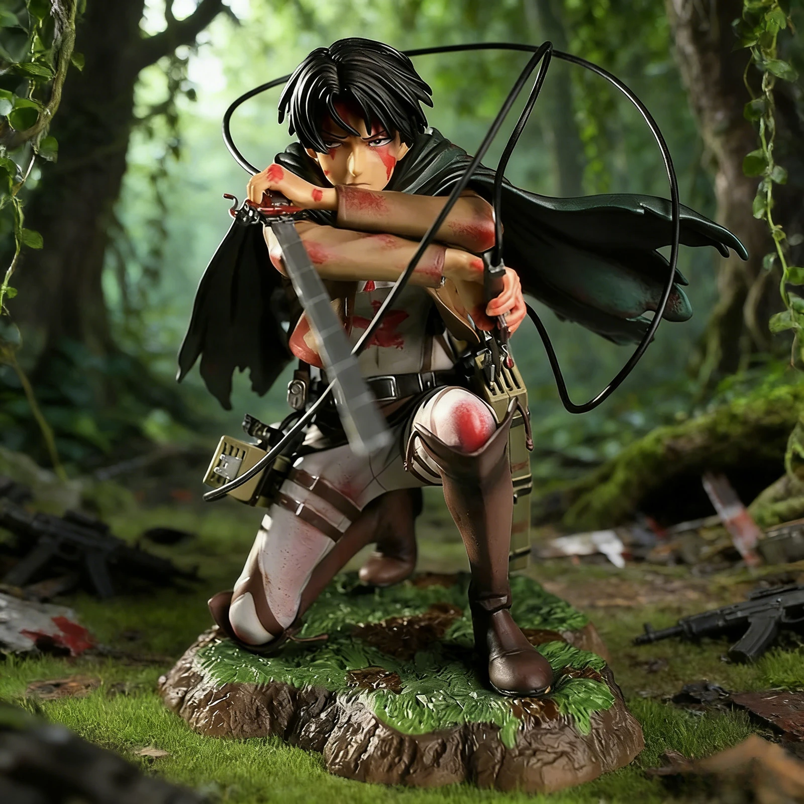 18 cm Attack on Titan Actionfigur Rival Ackerman Figurenpaket Ver. Levi PVC Action Figure Rivaille Collection Modell Spielzeug Geschenk