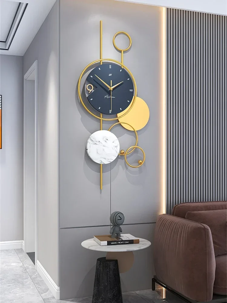 For Large Living Room Wall Clock, Modern Design, Home Watch Clocks, Silent Art Decoration, Nordic Hanging Horologe,