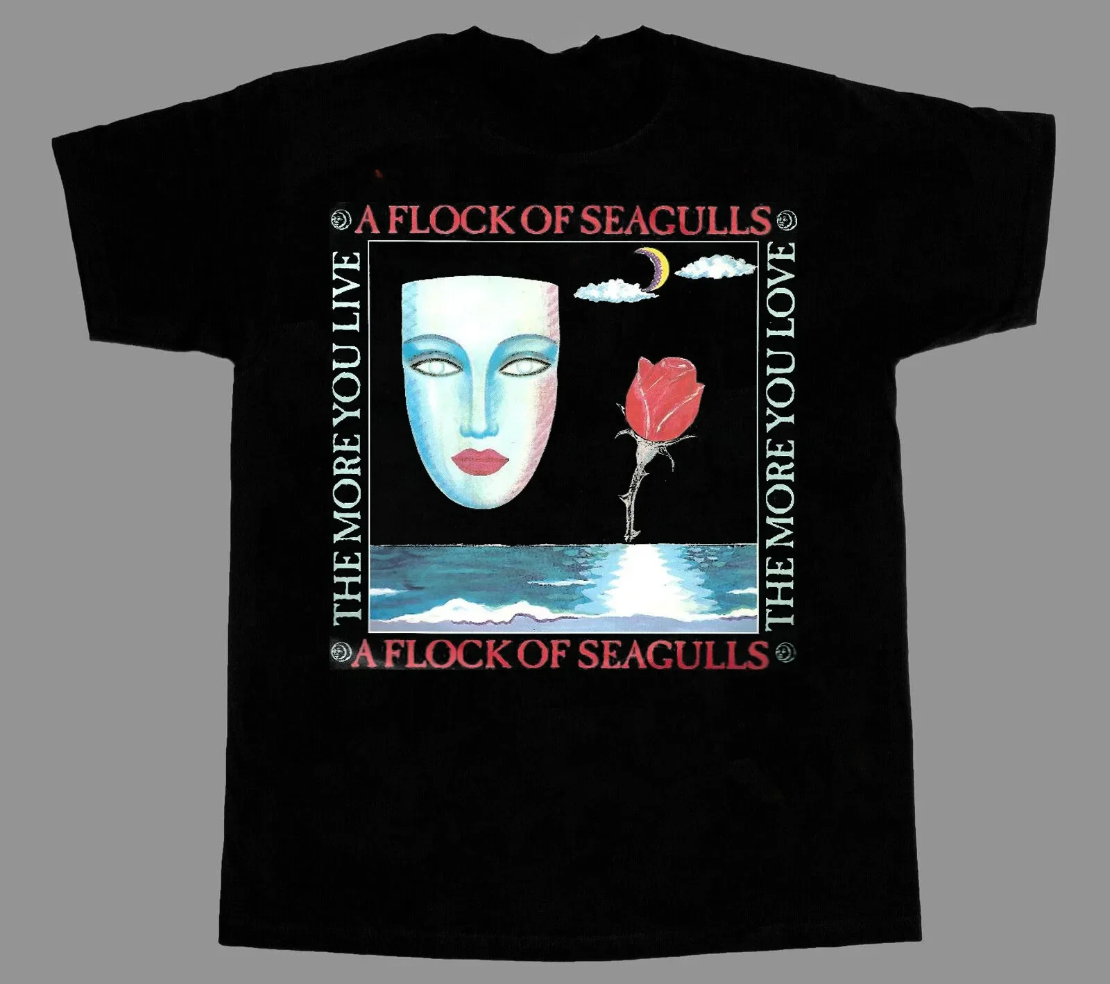 A Flock Of Seagulls Band Gift For Fan Black S-2345XL Men T-shirt GC597