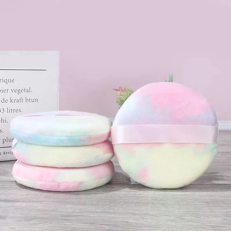 

Round 10.5CM Cosmetic Villus Soft Plush Powder Colors Puff Sponge Talcum Powder Cosmetic Makeup Tools