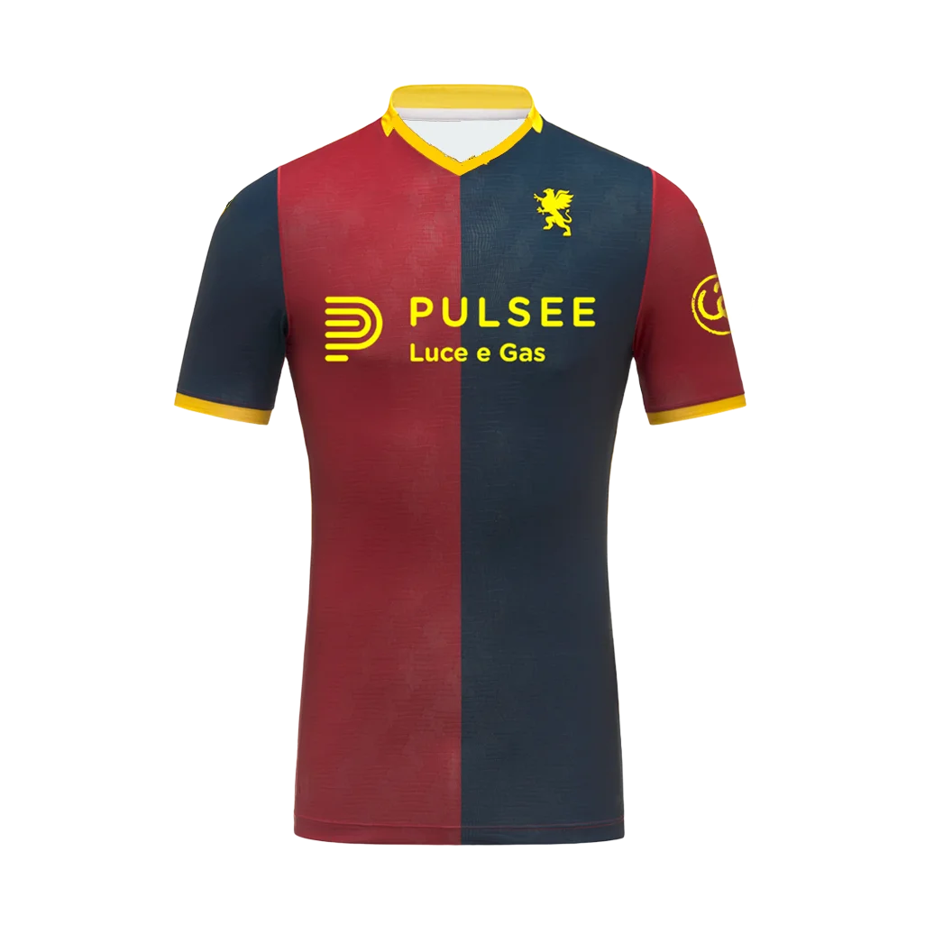 

2025 New Genoa C.F.C Home and Away Footbool Jersey T-shirt 3D Printed Comfortbale T-shirt Same for Adults and Children