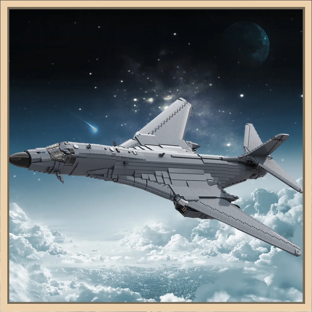 

MOC-163732 Building Blocks Rockwell B-1 Lancer War Model Series Gift Creative Building Blocks Set