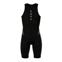 Roka-mono sin mangas de triatlón para hombre, traje de baño de Triple velocidad para correr, bicicleta de montaña, carrera de equipo profesional, nuevo