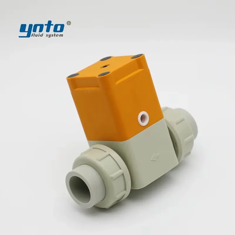 Válvula industrial de PVC ácido DN300 tipo A, válvulas de portão de controle de diafragma Samson com atuador pneumático de plástico, mídia de água