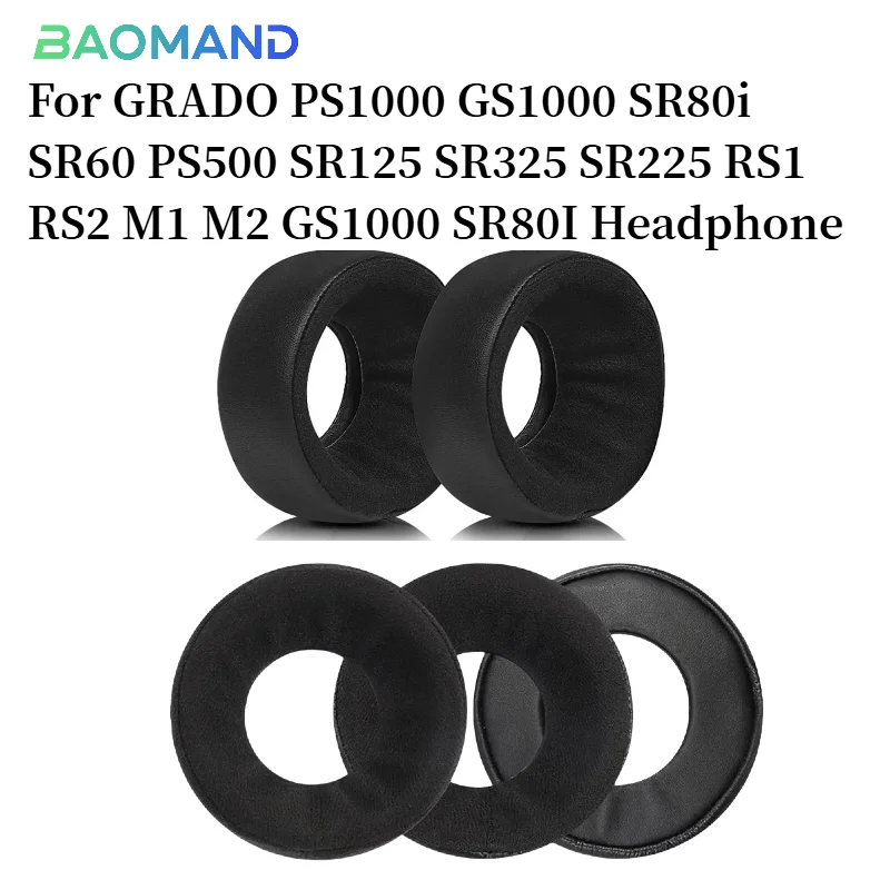 

For GRADO PS1000 GS1000 SR80i SR60 PS500 SR125 SR325 SR225 RS1 RS2 M1 M2 GS1000 SR80I Headphones Memory Foam High Quality