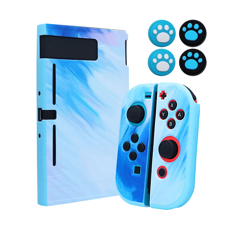 Casing Pelindung TPU Lembut untuk Nintendo Switch NS Pengendali Konsol Gamepad Joy Con Casing Kulit Sampul Penuh Aksesori Video Game
