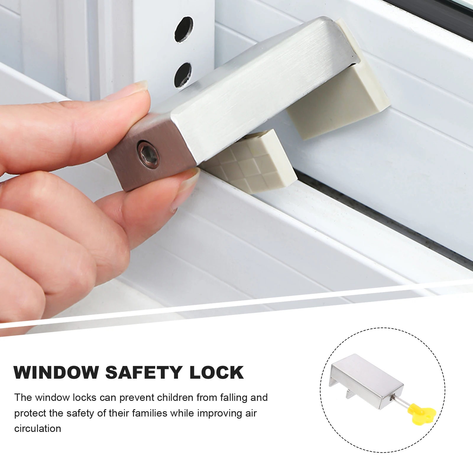 

Door and Window Limit Lock Safety Limiting Stopper Protective Clamp-resistant Limiter