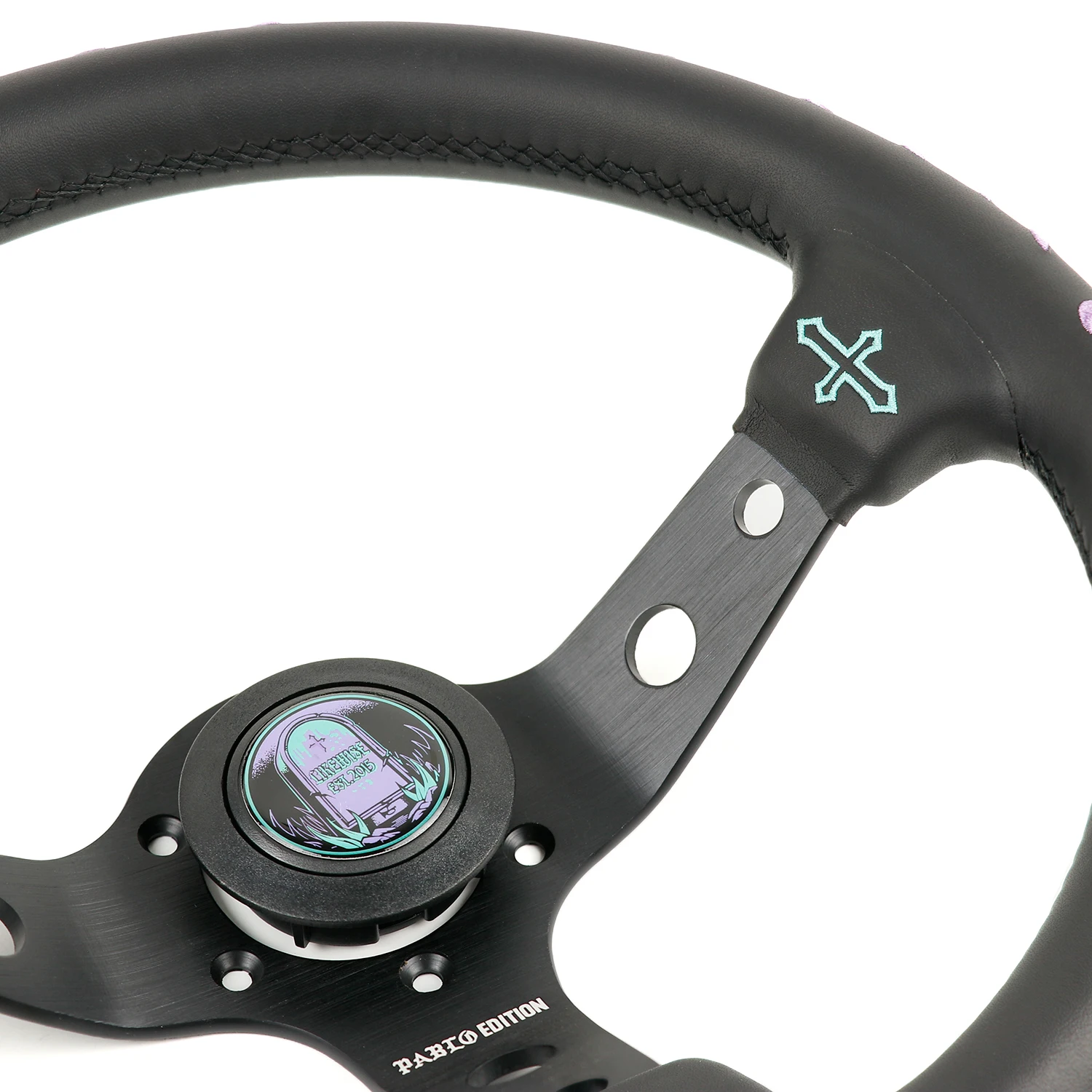 LikeWise Pablo Edition 320mm Embroidery Deep Dish Sport Steering
