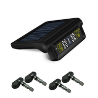 T680Z Smart Car TPMS Solar Car Tire Pressure Detection System Built in  Digital LCD Monitor Auto Cars Safety Alarm System