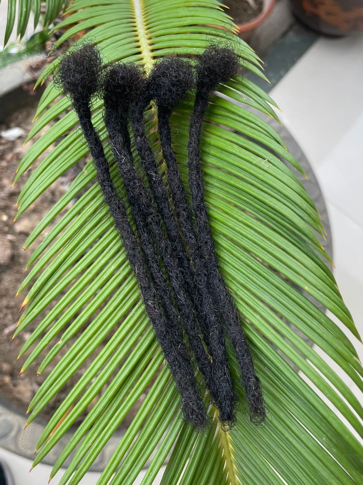 6-20 Inch 100% Human Hair Inter Loc Extensions 0.6cm Width Full Handmade Dreadlock Extensions for Men Women Kids Can Be Dye