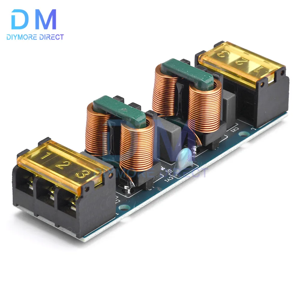 25A Filter Daya EMI Frekuensi Tinggi Dua Tahap Daya Rendah Lulus Papan Filter Modul Sirkuit Filter