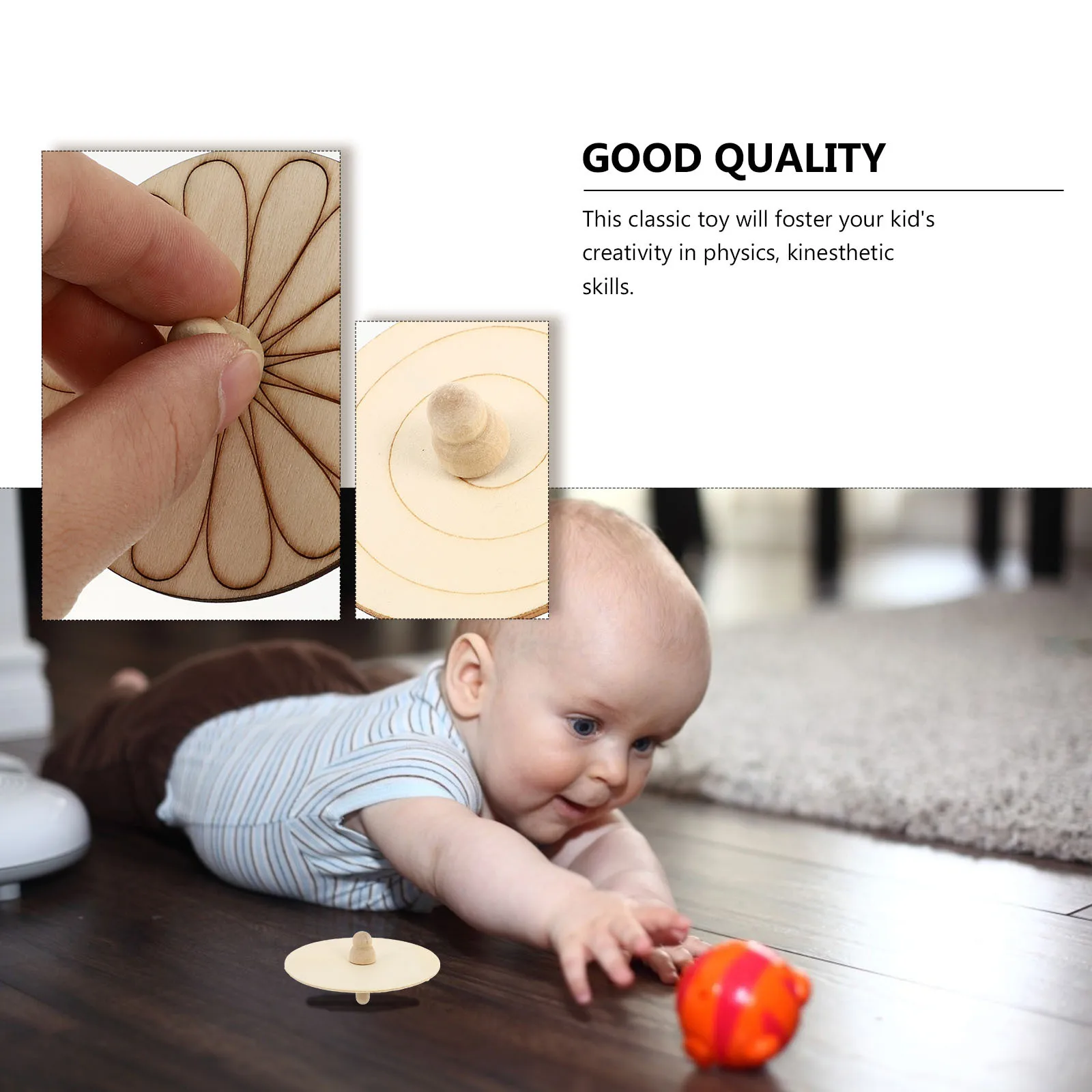 

12 шт. деревянный гироскоп DIY набор для рисования для детей обучение координацию рук и глаз DIY гироскоп