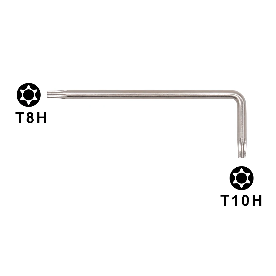3.0x22x63mm Torx T8 - T10 L Key With Hole Dual Screwdriver Wrench for Xbox 360 x360 Repair Tool 3000pcs/lot