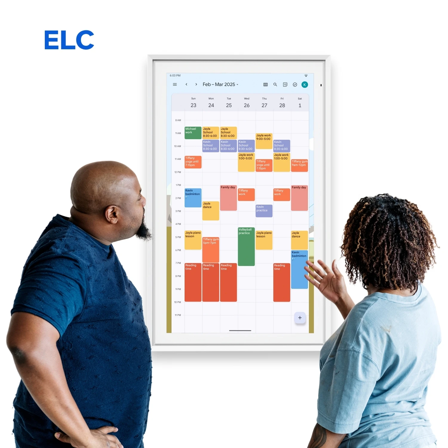 Hanging Wall Calendar For Family Schedules With 64GB Memory FHD Touch Screen Android System Smart Digital Calendar Display
