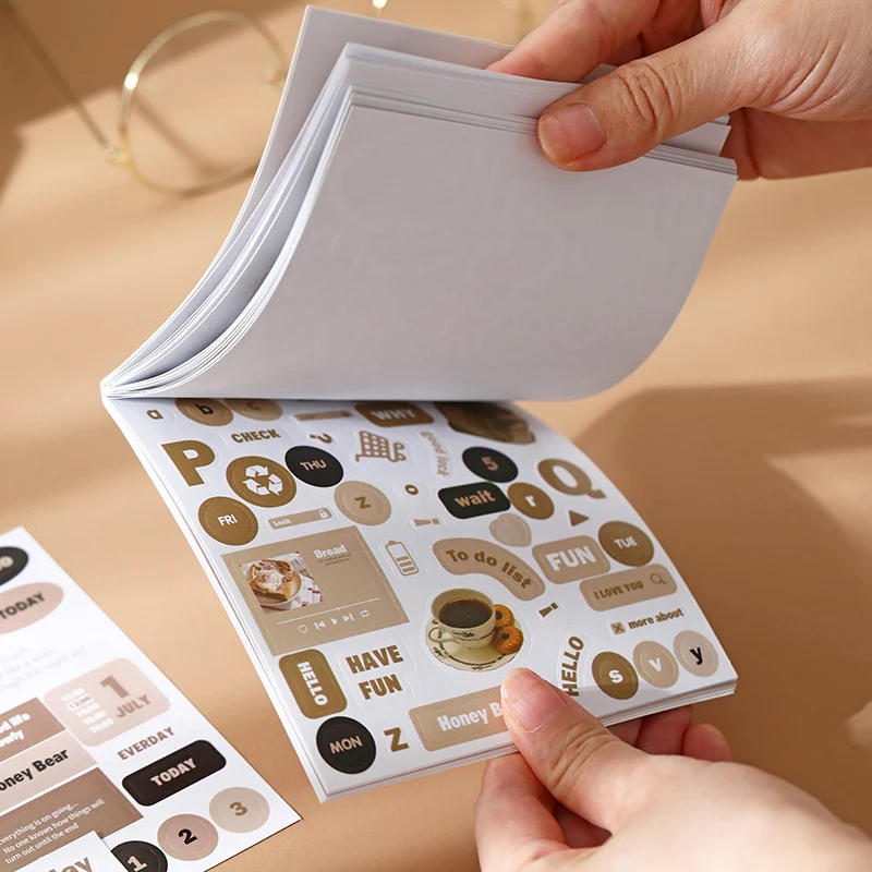 مجلة الذهاب 20 قطعة كتاب ملصق المشهد الزخرفية ملصق INS نمط ملصق DIY بها بنفسك مذكرات مخطط بطاقة سكرابوكينغ ألبوم ديكور