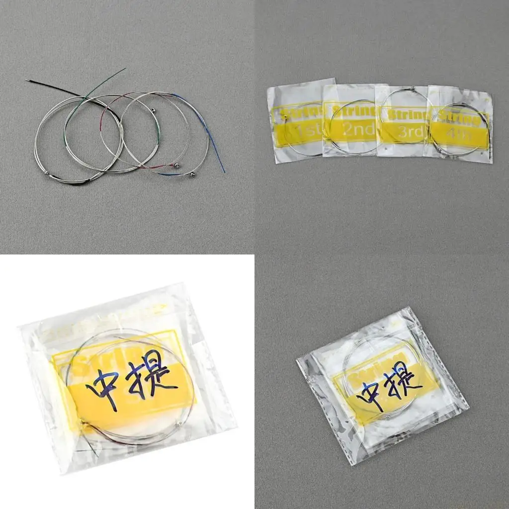 U2JB Viola String Set Silver C-G-D-A for Full Size 1st-4th Süße Musik Strings Steel