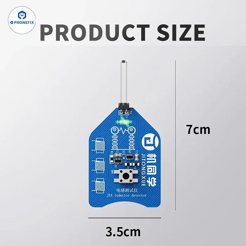 JTX CT-1 Coil Tester, Electromagnetic Induction Motherboard Repair Tool for Quick Fault Detection Fault Check Inductor Detector