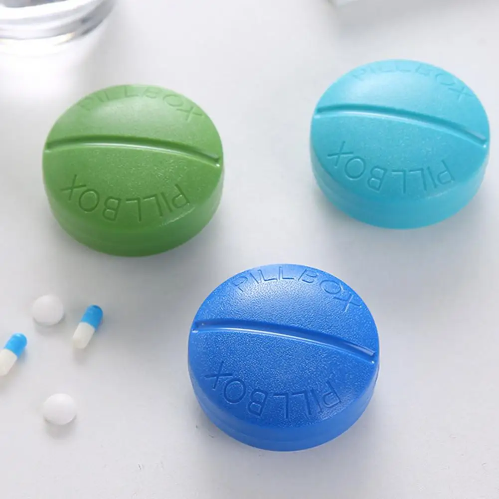 Pill Case With Lid 4 Grids Dust-proof Safe Plastic Outdoor Portable Tablet Container Travel Supply Home Accessories Usful Gadget