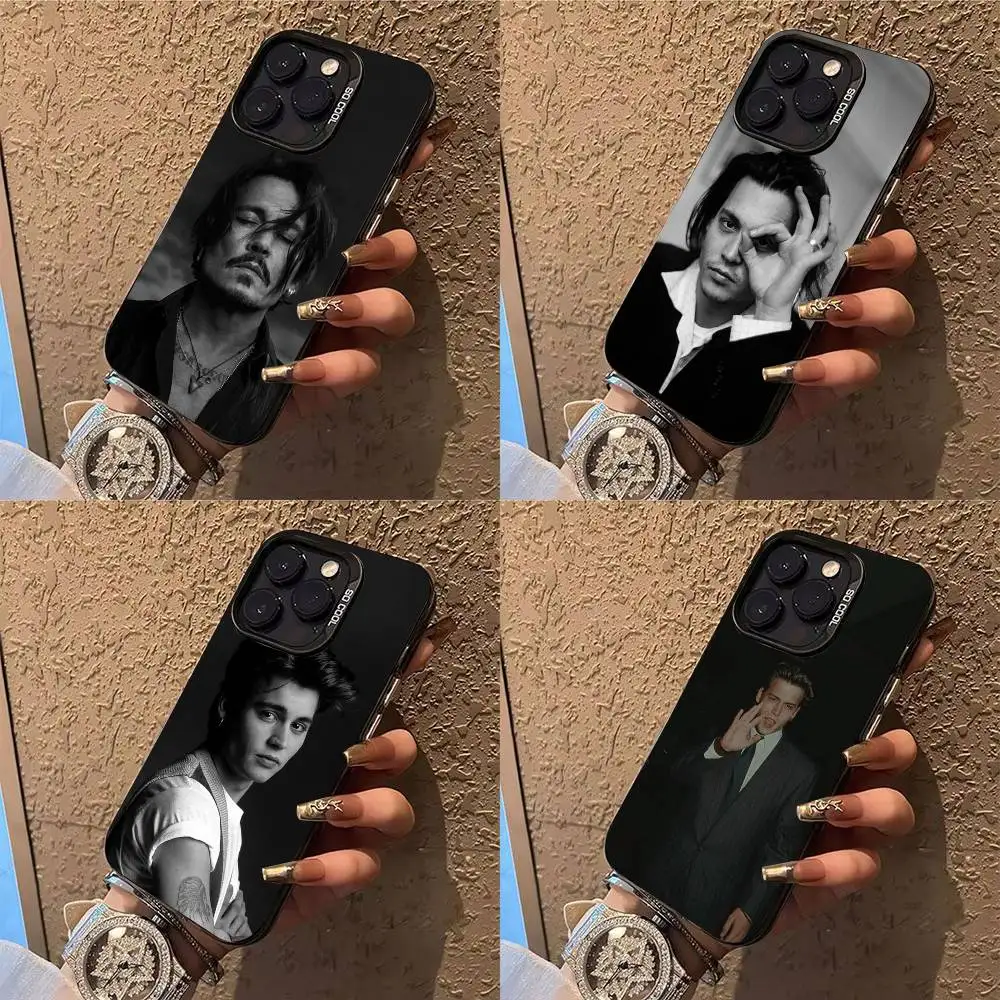 

J-Johnny Depp Phone Case Phone Case For iPhone 14 16 15 11 12 13 Pro Max Mini Plus Shockproof Cover