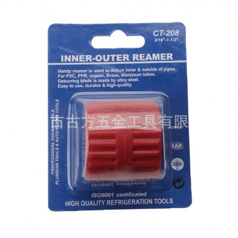 Manual Pipe Edge Trimmer CT208 Deburring Tool For Plastic Copper Iron Pipes Internal External Chamfering Device