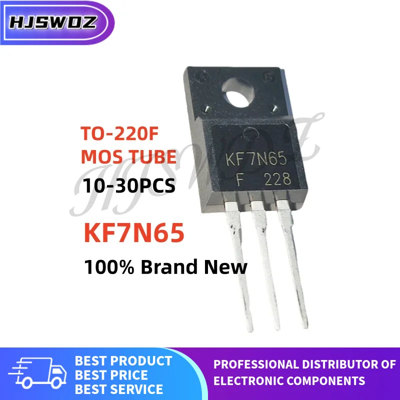 10-30Pcs 100% New KF7N65 KF7N65F TO-220F MOSFET Field effect tube Transistor Brand New In Stock