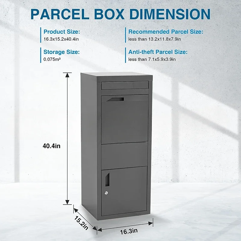 Amazon Steel Package Express Cabinet, Europe and America Outdoor Delivery Cabinet, Cross border E-commerce Disassembly and Assem