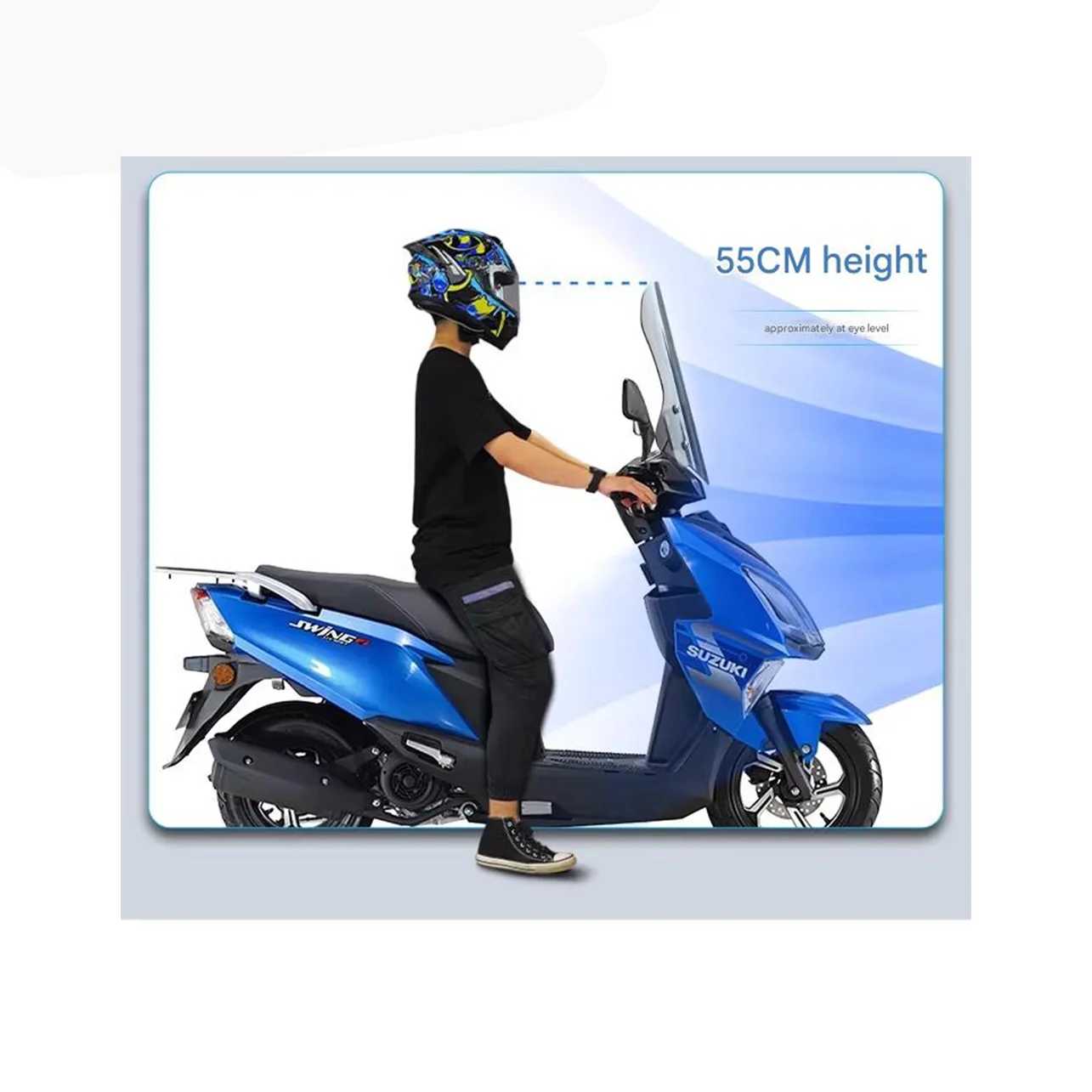 Premium Quality Scooter Windshield Perfect Replacement for Suzuki UY125 Haojue AFR125 Hong125