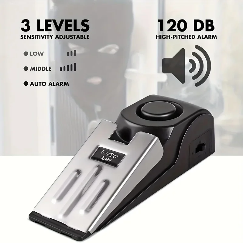 Door obstacle alarm 120dB anti-theft alarm system, essential for personal protection in hotels and residential areas,