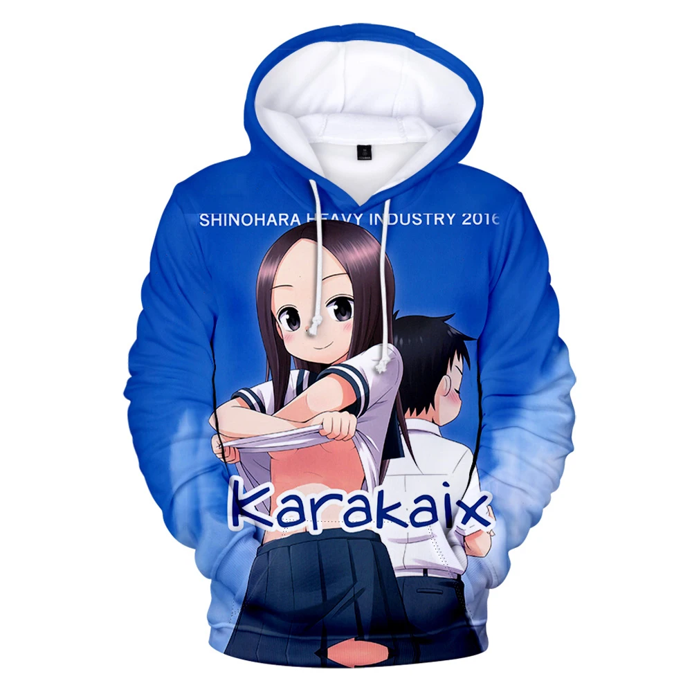 2022 Teasing Master Takagi-san Hoodie 3D Sweatshirt Long Sleeve Men Women's Hoodies Japanese Anime Clothes