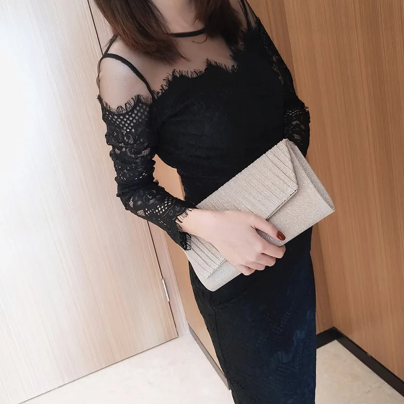 Diamond Evening Clutch Bag for Women Wedding Golden Clutch Purse Shoulder Bag Small Party Handbag with Metal Handle