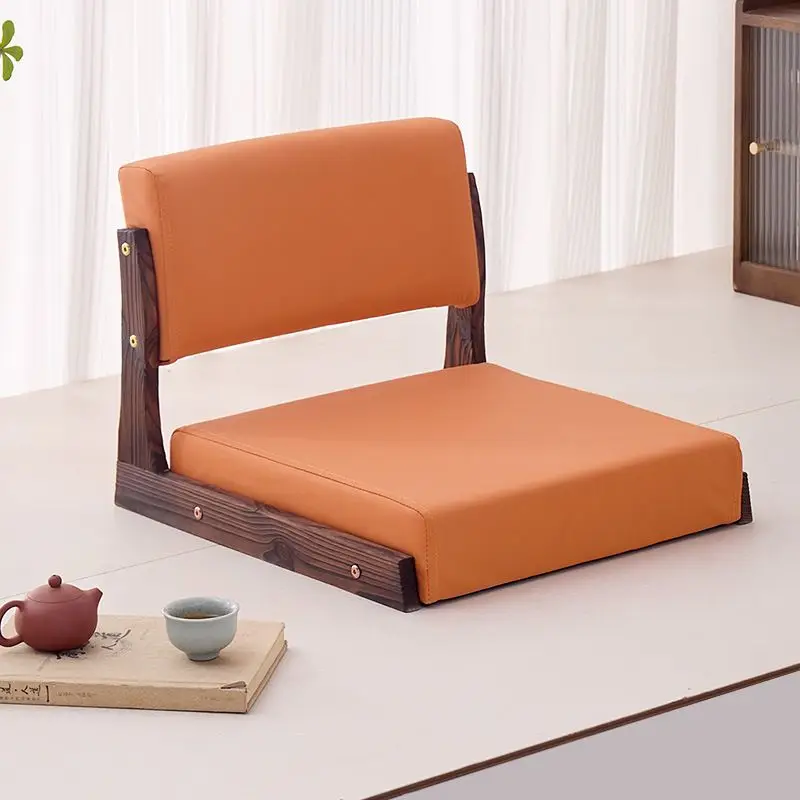 

Lazy Floor Chair for Tatami: Legless Seat with Backrest & Cushion - Perfect for Beds, Dorms, Bay Windows & Washi Rooms