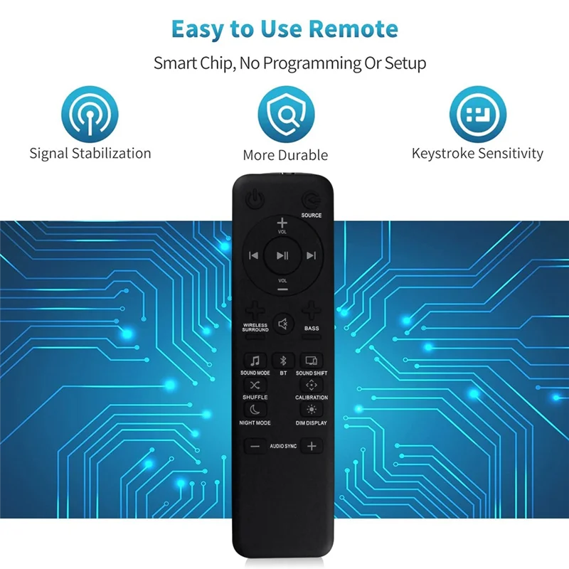 New Replace Remote Control for JBL BAR/2.1/3.1/5.1 BAR 2.1 Sound Bar, BAR 3.1 Sound Bar, BAR 5.1 Sound Bar