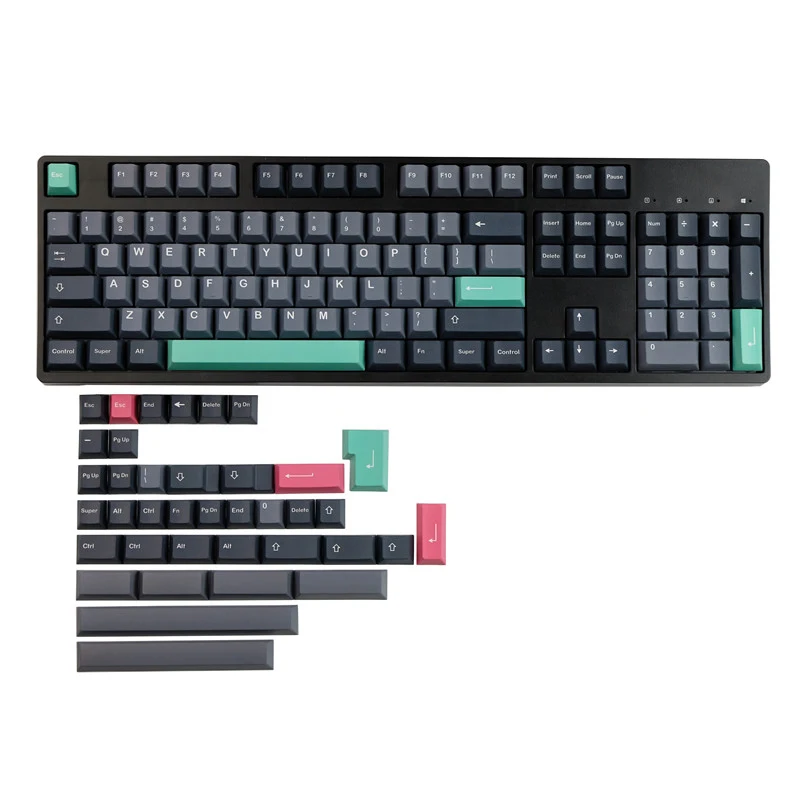 Gmkモダンなdolchキーボードキャップ,142キー,Cherryプロファイル,pbt