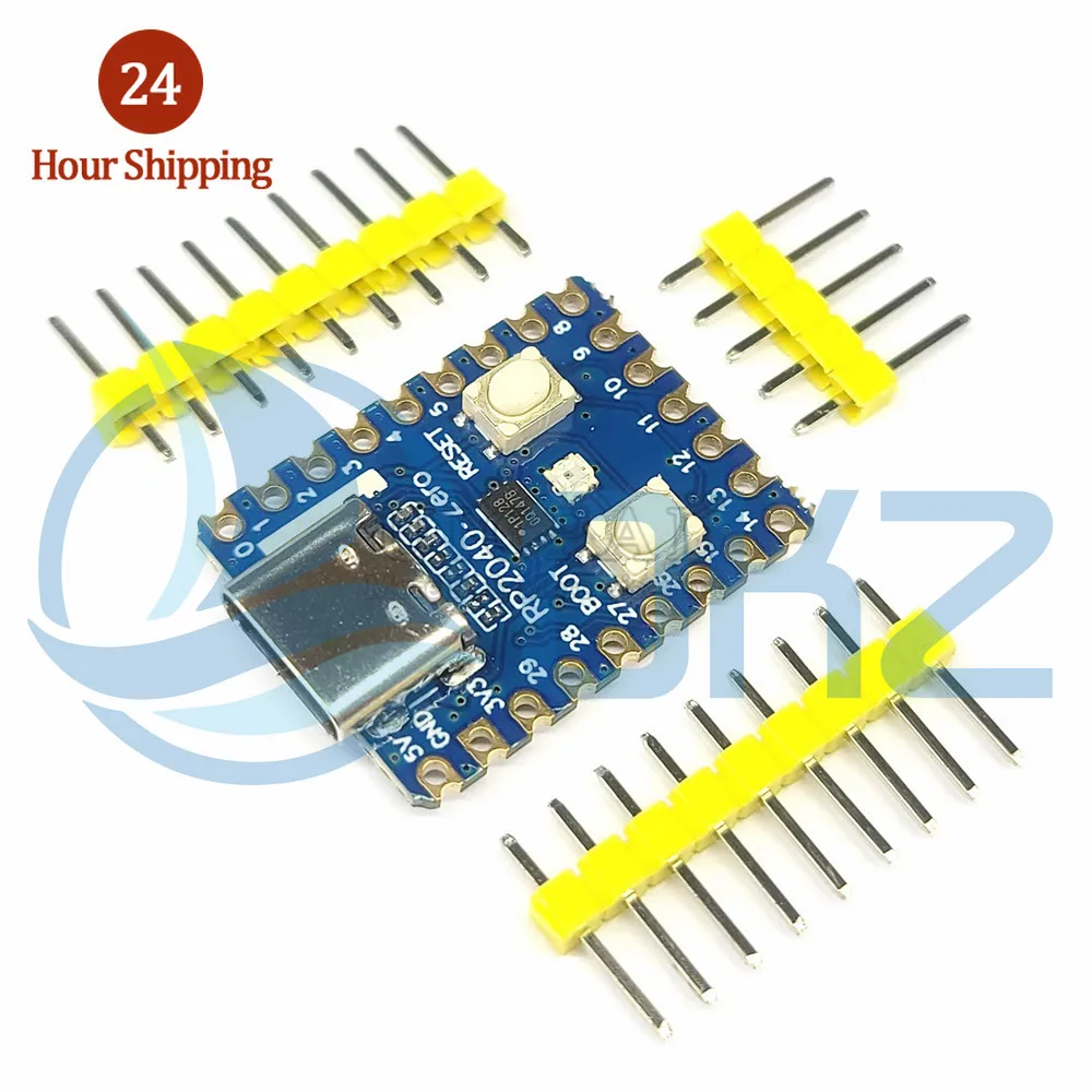 10PCS RP2040-Zero RP2040 for Raspberry Pi Microcontroller PICO Development Board Module Dual-core 264K 2MB Flash 133MHz