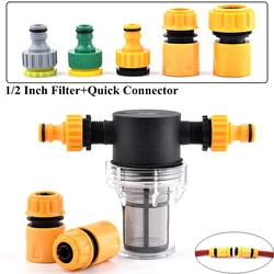 1/2 3/4 Inch Garden Watering Filter Agriculture Irrigation Hose Filter Water Pipe Quick Connector Car Washing Water Pump Filter