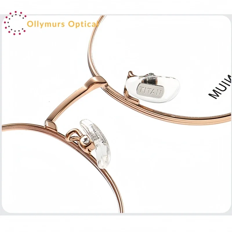 

XUKA Fashion Retouch Face High-Quality Pure Christmas Retro Round Men and Women Frame Titanium Eyeglass
