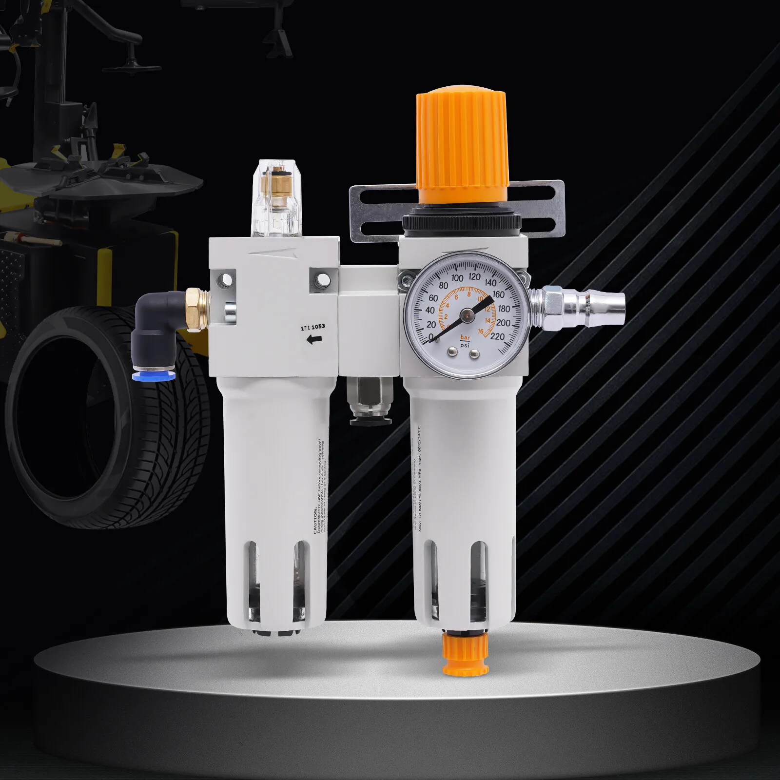 

Сепаратор регулятора масла и воды для замены шин воздушного компрессора — незаменимый аксессуар для шинных машин