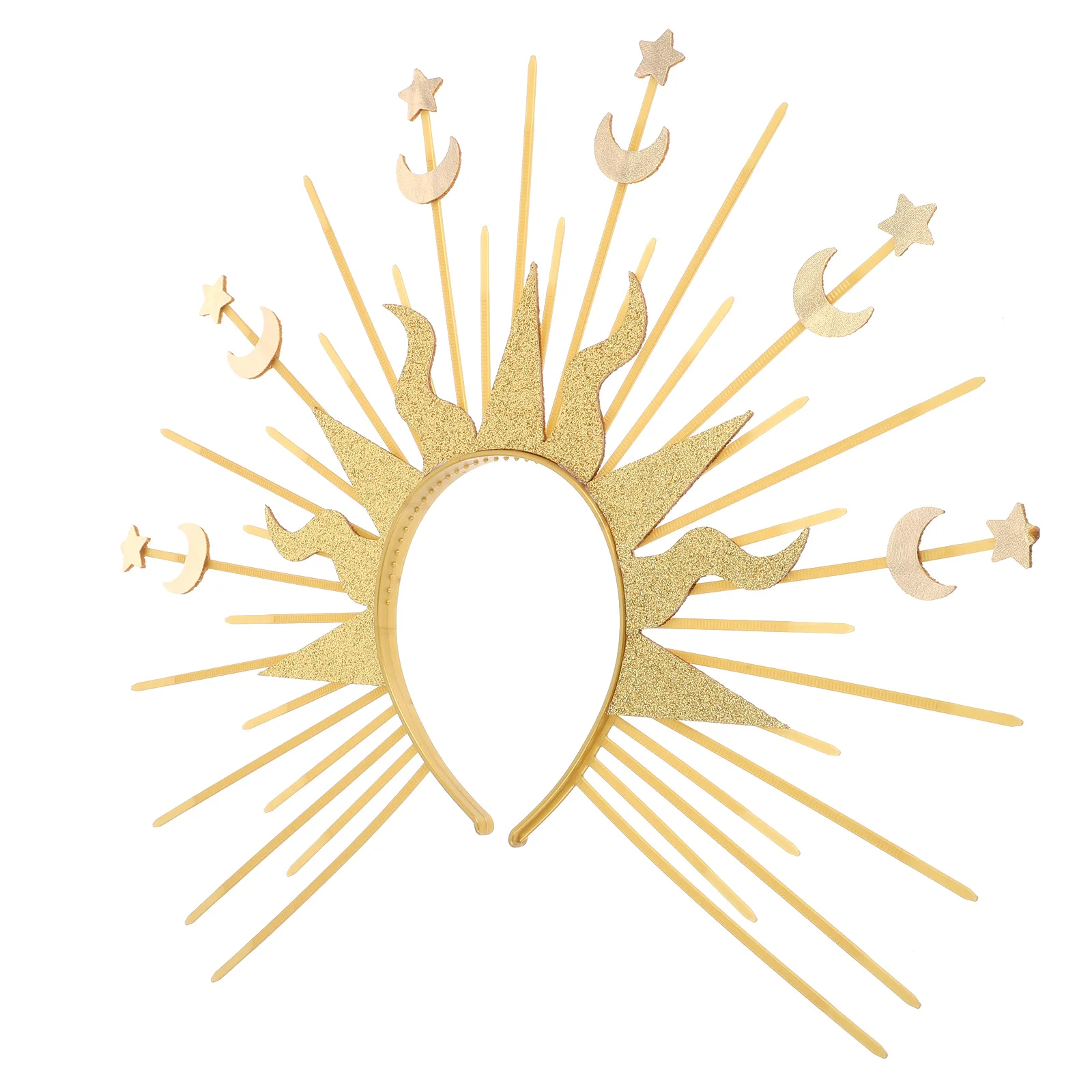 

Headband Moon Crown Celestial Headpiece Star Costume Goddess Accessories Show Role Play Party Hats