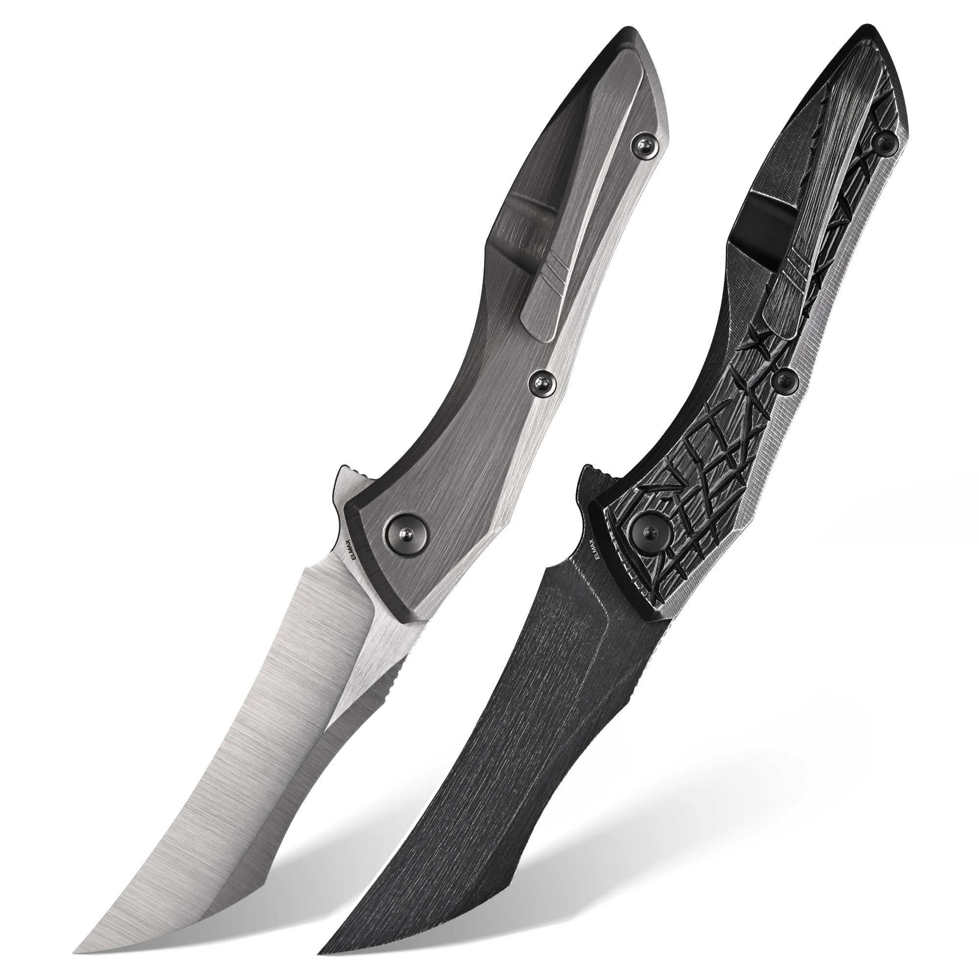 CAVOL Longvow-C13 ELMAX Steel Blade 6AL4V Titanium Handle Caged ceramic ball bearing EDC Folding Knife