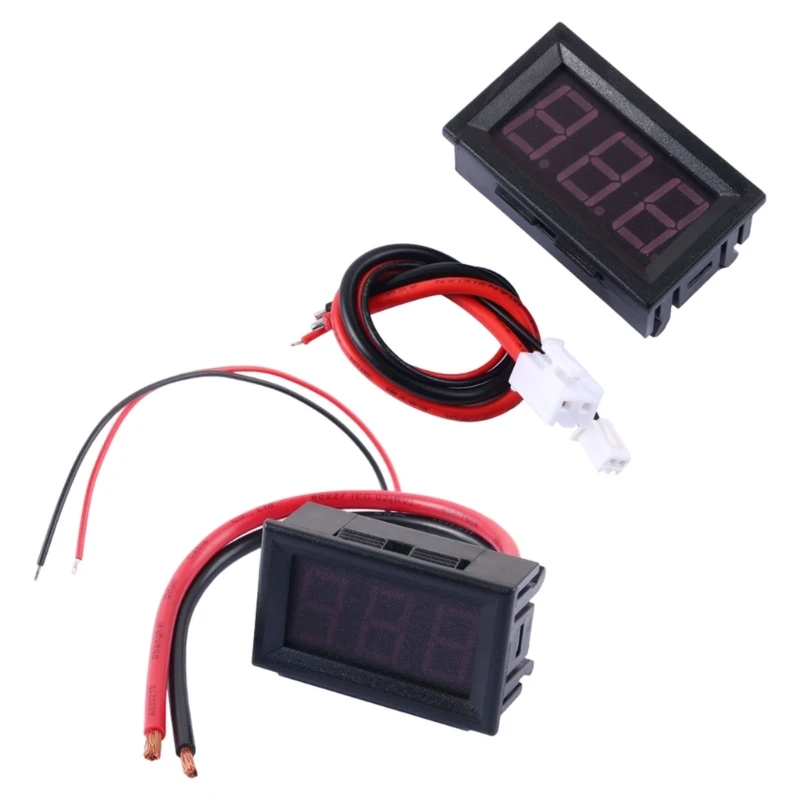 U55B Electronics Panel Ammeter with 0.56 in LED Display for Direct Current Monitoring, Lab Work, and Circuit Checks for