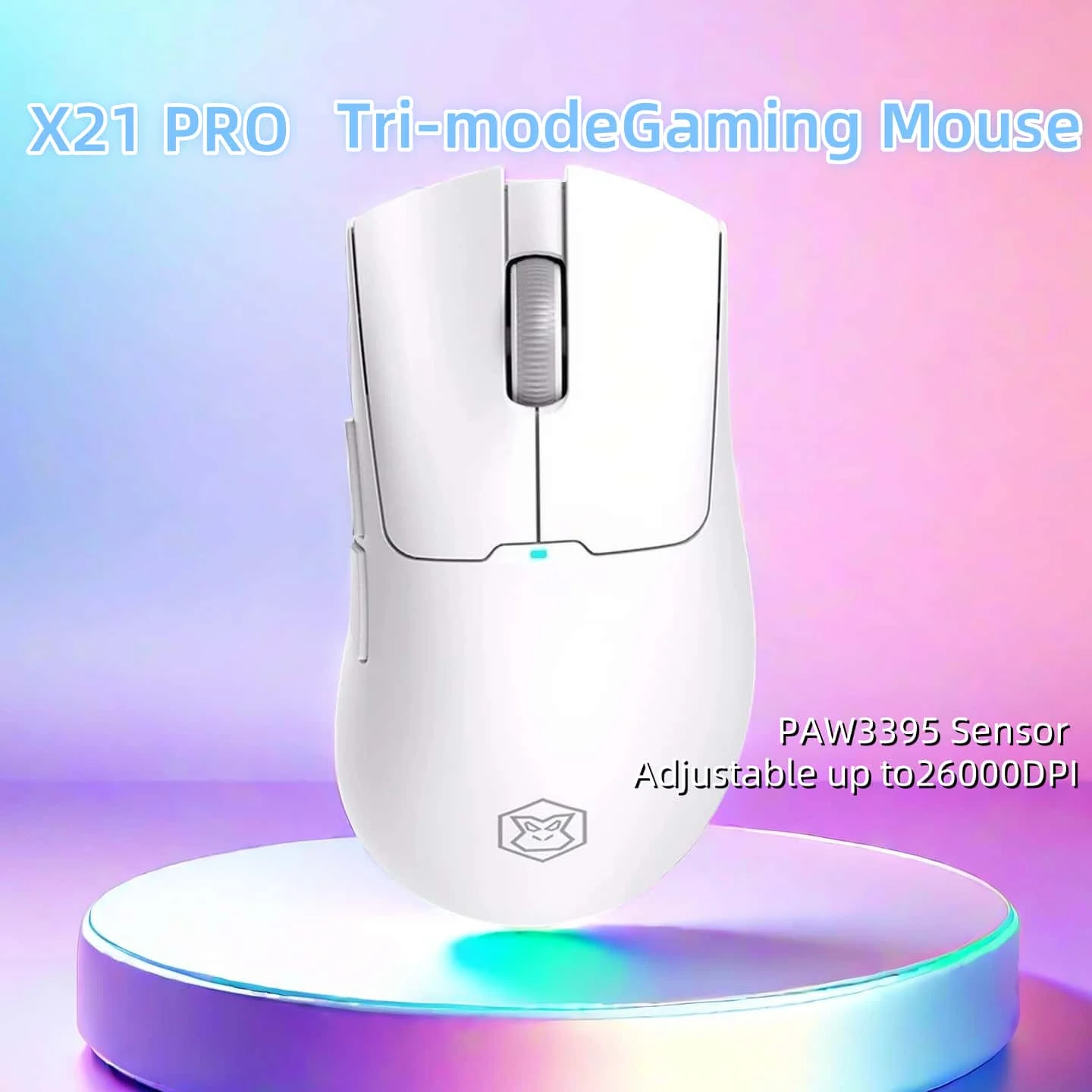 EWEADN X21Pro Wireless Gaming Mouse PAW3395 26K DPI  3-Mode Bluetooth/2.4G/USB Ultra-Light 59g  Low Latency Gaming/Office