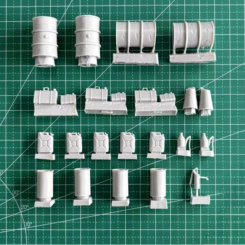 نموذج راتينج مصبوب بمقياس 1/35 مجموعة مجمعة من الحرب العالمية الثانية نموذج مشهد معدات الوقود العسكرية الألمانية غير مجمعة وغير مطلية