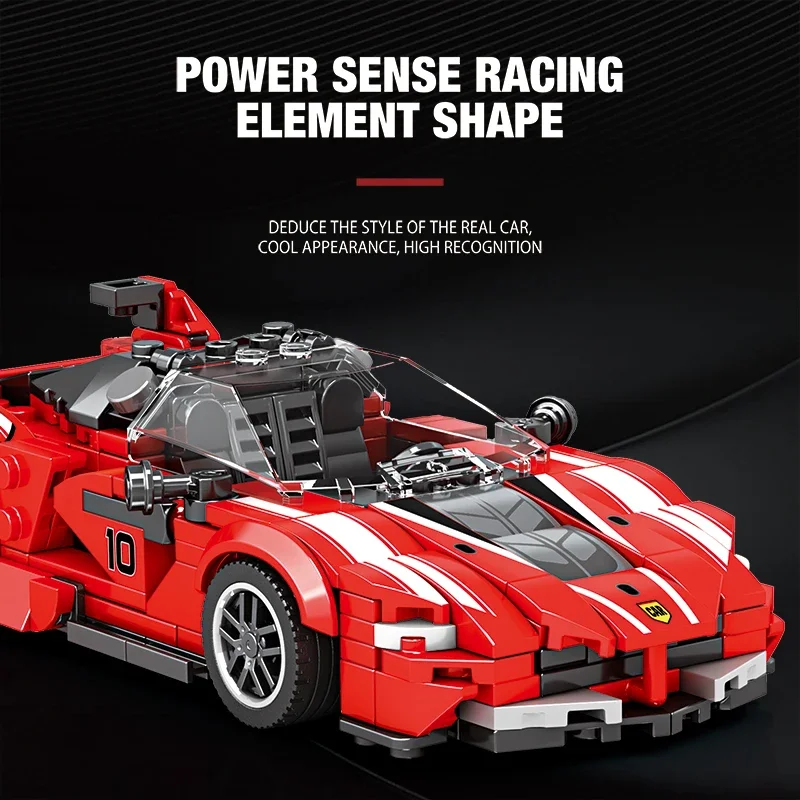 343 قطعة نموذج سيارة رياضية اللبنات المدينة الكلاسيكية سرعة مركبة الطوب اللعب سطح المكتب الحلي الاطفال لتقوم بها بنفسك اللعب هدايا العيد