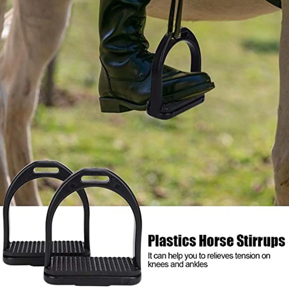 2 Pcs Anti Horse Stirrup Premium Plastic Safety Wear Resistant Professional Riding Saddle Accessories Protect