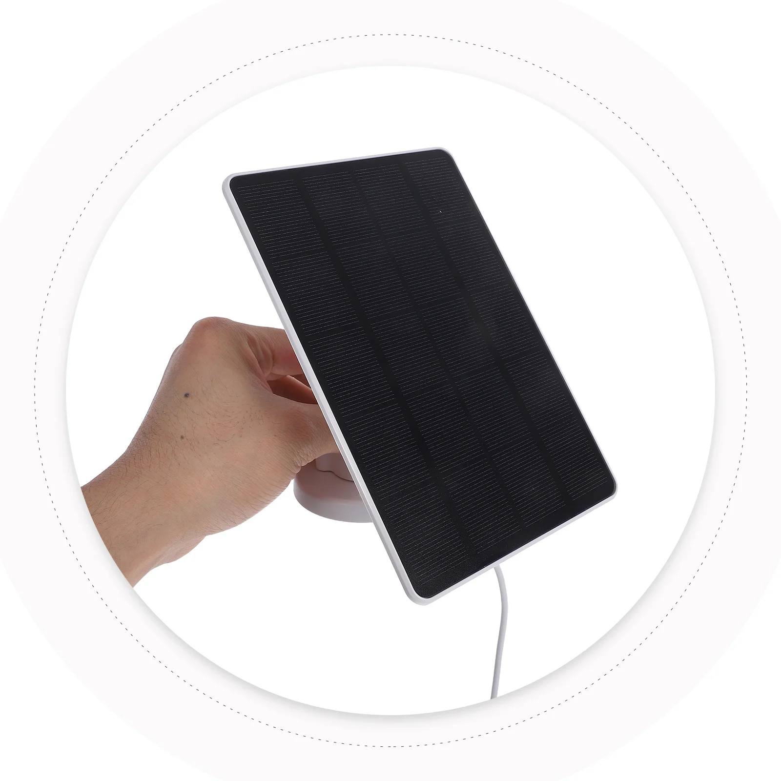 

Doorbell Solar Panel 3W Monocrystalline Solar IP65 Waterproof for Outdoor Lighting Adjustable Mount USB Type-C