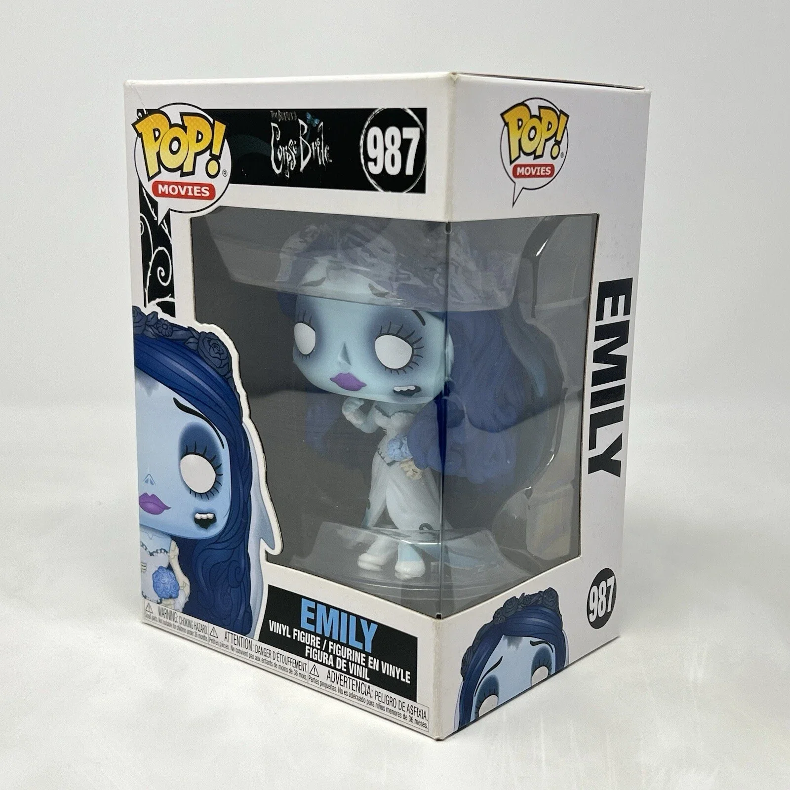 ¡La novia cadáver Emily figura Funko Pop! # 987 Figuras de acción 9CM Coleccionable Edición limitada Modelo Juguete Anime Fans Juguete para regalo
