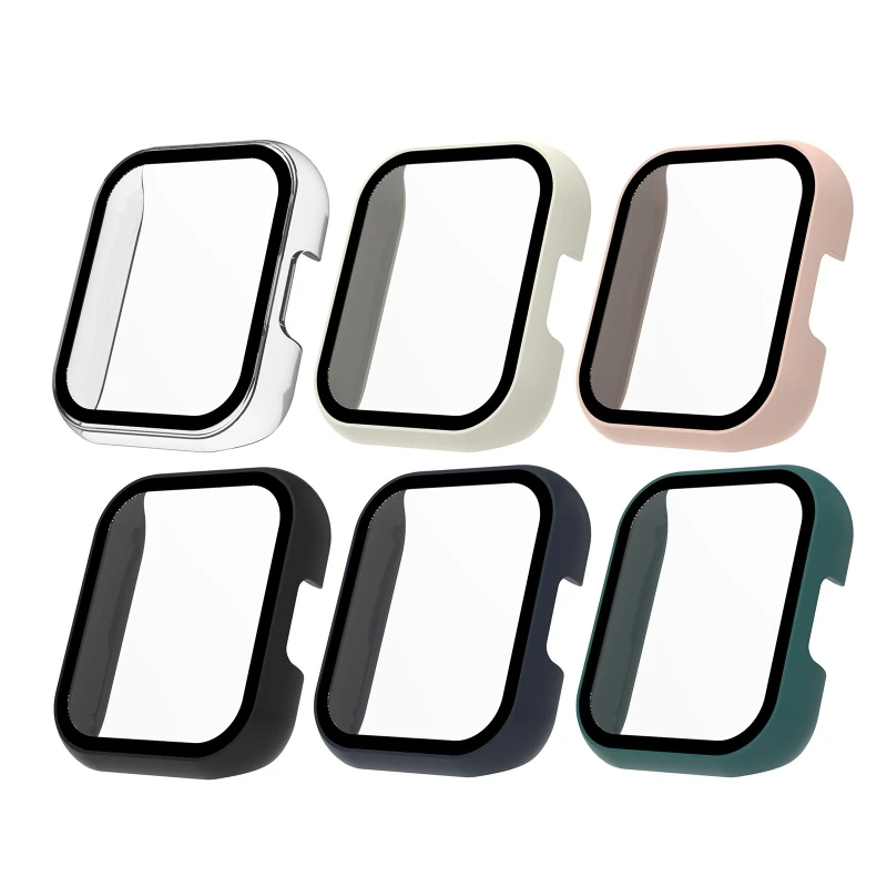 Screen Protector Shell เข้ากันได้กับ Realme TechLife นาฬิกา S100นาฬิกาป้องกันกรณีครอบคลุมเต็มรูปแบบฟิล์มกรอบ