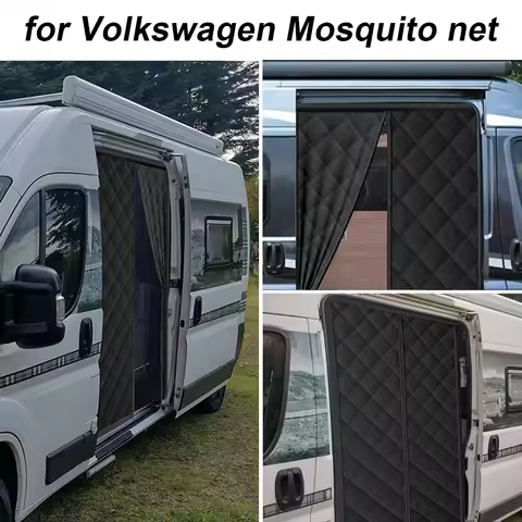 Caravan Magnetic Thermal Insulated Sliding Door Curtain Insect Mosquito Fly Screen for Fiat Ducato/Peugeot Boxer/Citroen 2006+