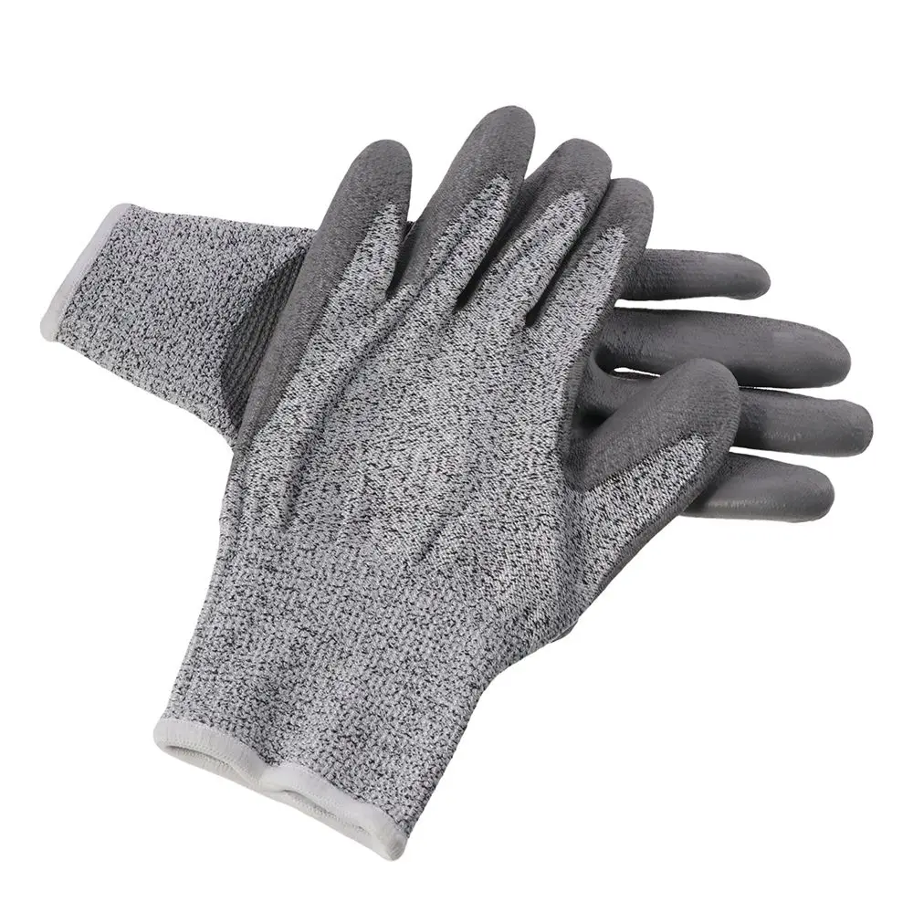 1Pair Fireplace Working Gloves Baking Heat insulation Grill Gloves Heat Counteractive Stitches Stove Glove Cleaning Gloves